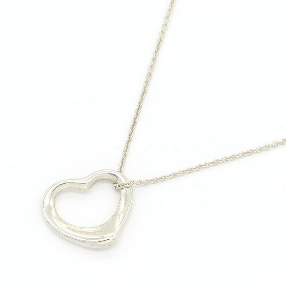 Tiffany & Co. Elsa Peretti Heart Necklace, Sterling Silver 925, Old Style Pen...